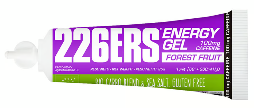 ENERGY GEL BIO 25GR 100MG CAFFEINE FOREST FRUITS