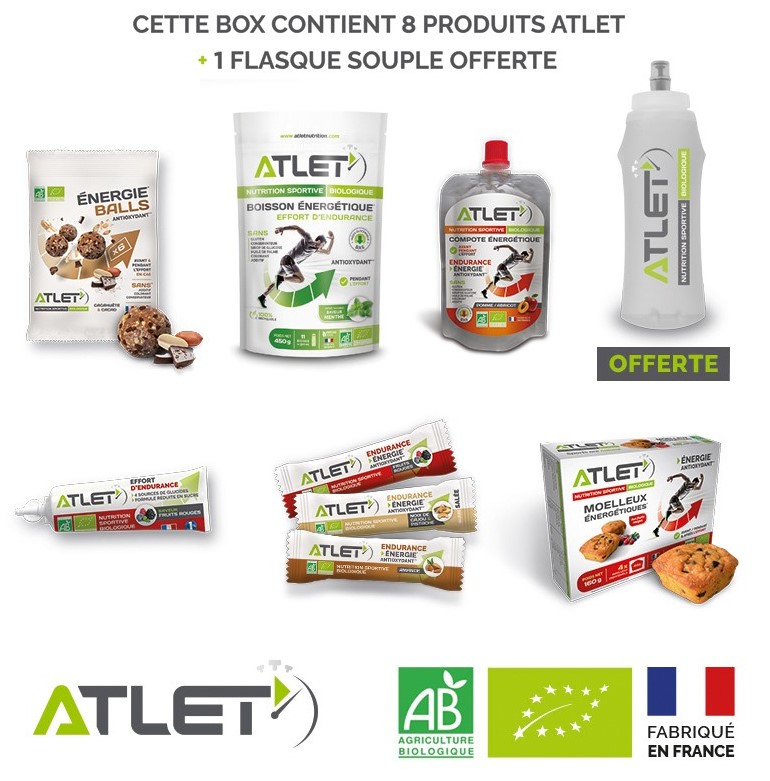 BOX TRAIL ATLET 8 PRODUITS + 1 Flasque